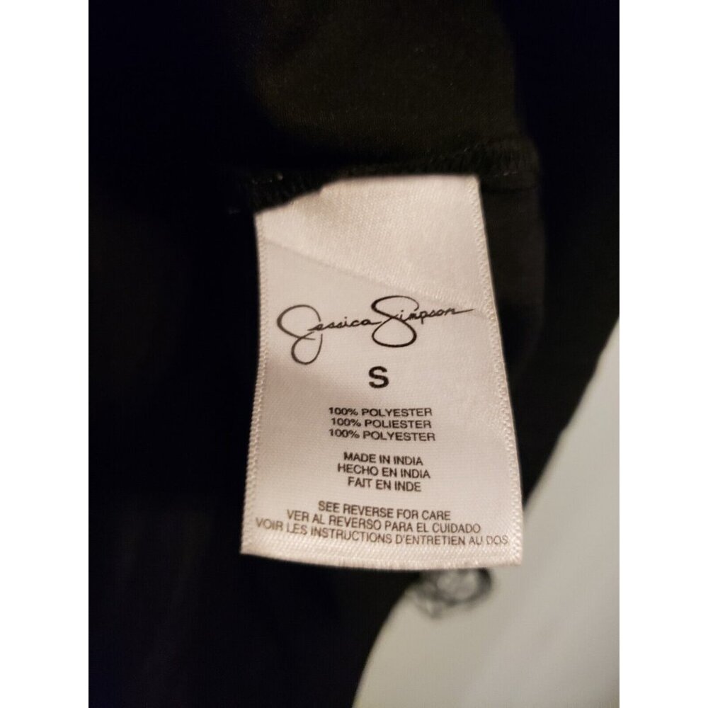 Jessica Simpson Women Sz S Dress Long Sleeve Floral Multicolor Scoop Knee Length - Picture 6 of 7